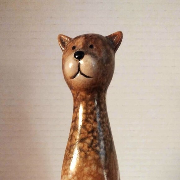 Retro Ceramic Tall Cat Figurine, gift giving, SHIPS FREE - Picture 1 of 5